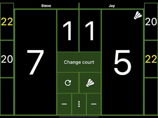 Badminton Scoreboard android App screenshot 2